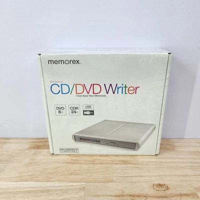 Memorex Slim External CD/DVD Writer MAC/Windows OS Compatible - Image 1 of 4