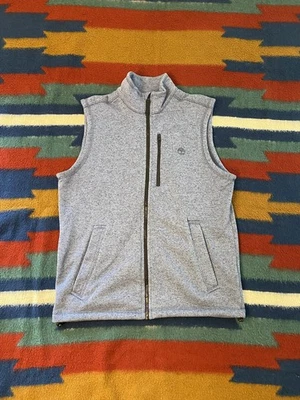 Chaleco Timberland Vintage Azul Claro Polar Cremallera Completa Poliéster Talla Mediana Foto 1 de 4