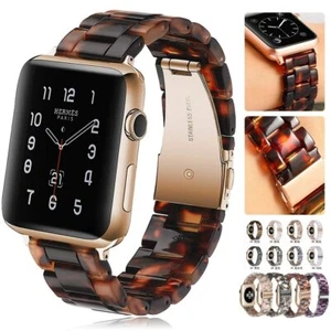 Resin Wrist Strap For Apple Watch SE Series 7 41mm 45mm 6/5/4/3/21SE iWatch Band - Picture 1 of 51