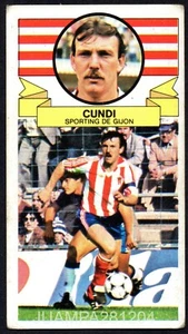 CUNDI - SPORTING DE GIJON 1985-86 CROMO LA LIGA ESTE 85/86 PANINI RECUPERADO - Imagen 1 de 2