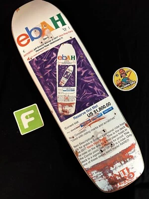Cubierta de monopatín antihéroe Jeff Grosso Ebah SUPER RARA Foto 1 de 4