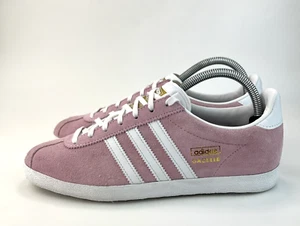 Adidas Originals Gazelle OG Womens Trainers Pink White Sneakers UK 5.5 - Picture 1 of 11