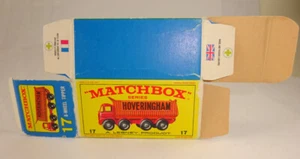 Matchbox RW 17D Hoveringham Volquete Vacío Original Caja "E3" - Imagen 1 de 2
