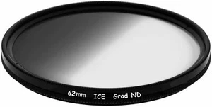 ICE 62mm GND8 Soft Grad ND8 Filter Neutral Density ND 3 Stop Optical Glass 62 - Picture 1 of 1