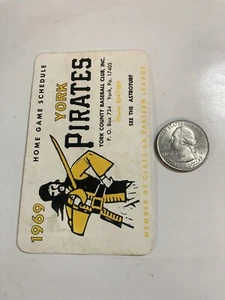 1969 York PA Pirates home game schedule Pittsburgh Pirates affiliate Astroturf - Picture 1 of 2