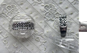 SILBERNER RING - MARKASITEN - 925er - GRÖSSE 17 cm - Bild 1 von 2