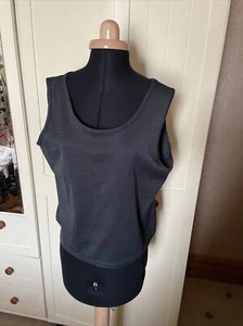 ANNA MORELLA Ladies Grey Sparkle Sleeveless Vest Top Size 18 - Picture 1 of 8