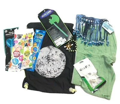 Светящийся в темноте неоновый рюкзак ювелирные палочки шорты на день рождения рейв вечеринка сувениры - Изображение 1 из 4