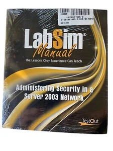 Designing A Server 2003 Network Intrastructure LabSim Manual TestOut Sealed - Picture 1 of 9