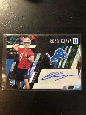 2017 Unparalleled Brad Kaaya Lions Black Refractor Auto Prizm  /199 RC PWE - Image 1 of 2