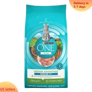 Purina ONE Indoor Advantage Natural Chicken Dry Cat Food for 7+Cats-7lbs - Picture 1 of 6