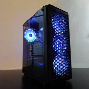 Custom Gaming Desktop PC RGB Intel Core i7 4.0GHz Quad 32 GB SSD Nvidia RTX 4060 - Picture 1 of 10