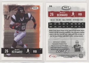 2008 SAGE Hit Yvenson Bernard #26 Rookie RC