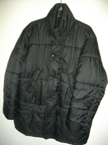 CAPPOTTO GIACCA VINTAGE * MOSCHINO * ADULTI PIUMA NERA TAGLIA S