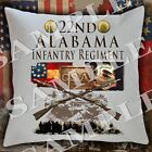 22. Alabama Infanterieregiment amerikanischer Bürgerkrieg Thema Kissen Schein/Abdeckung
