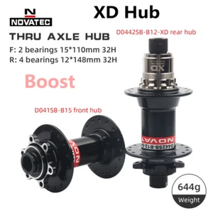 NOVATEC XD Hub 32 Holes MTB 12 Speed Axle Boost Quick Release XD Bike Hubs New - Picture 1 of 21