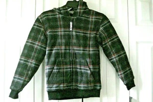 Boys Coat Black Plaid Size 1 8/ 20 NEW Amplify - Picture 1 of 3