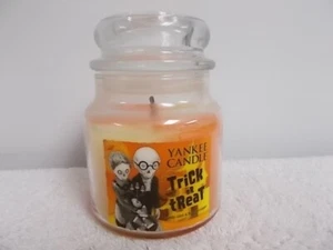 Yankee Kerze Trick or Leckerbissen Halloween Süßigkeiten Mais & Buttercreme Wirbel Glas Kerze - Bild 1 von 7