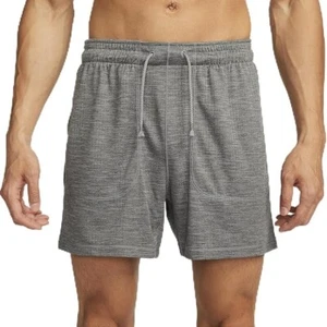 Nike Shorts Dri-FIT 5" Inseam Unlined Gym Grey Yoga Mens Sizes XXL - Picture 1 of 4
