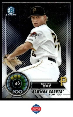 2018 Bowman #BTP-48 Shane Baz Bowman Chrome Scouts' Top 100 Baseball Card - Image 1 of 2