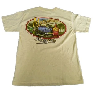 Vtg 2002 Jimmy Buffett Margaritaville Las Vegas Graphic Tee Shirt Yellow Size M - Picture 1 of 11