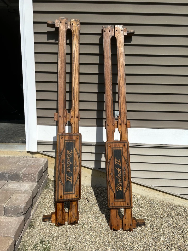 老式罕见原装道奇卡车 WARLOCK II 木制床栏 — 第 1/4 张图片