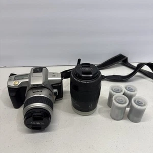 Minolta Maxxum 3, w/35-80mm Great Condition Tested Working AF 70-210 AF Lens - Picture 1 of 16