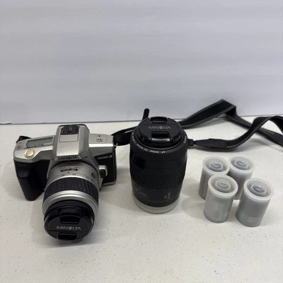 Minolta Maxxum 3,  w/35-80mm Great Condition Tested Working AF 70-210 AF Lens - Image 1 of 4