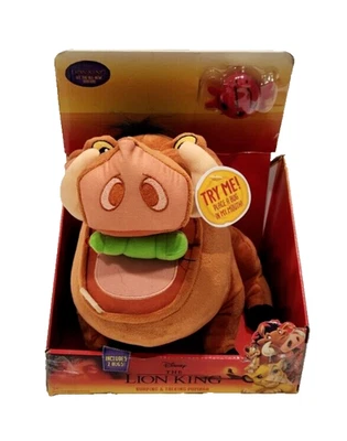 Disney The Lion King Burping and Talking Pumbaa Plush Toy NEW RARE Interactive - Image 1 of 4