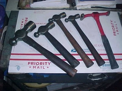Blue Point Ball Pein BP-48B 48 oz,12 oz,8 oz + 25 oz Auto Body Door Skin Hammers - Image 1 of 3