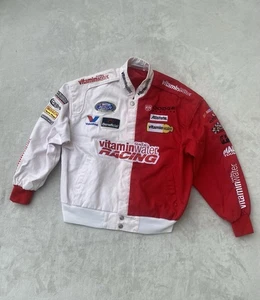 Mens Vintage Chase Authentics Vitamin Water Jacket Large Multicolor Red White - Picture 1 of 20