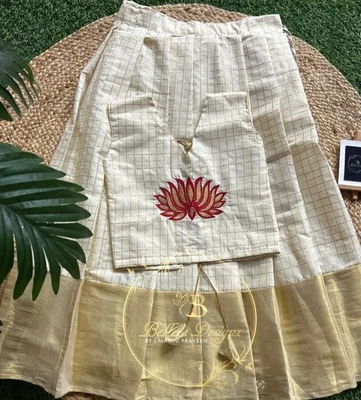 Diwali Especial Elegante Hermoso Top y Falda para Niños Niñas (13-14 Años) Foto 1 de 3