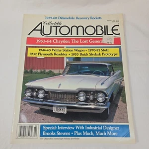 Collectible Automobile Magazine Feb 1991 Oldsmobile Chrysler Willys Stutz Buick - Picture 1 of 8