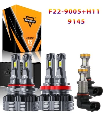 For 2016 2017 2018 Dodge RAM 1500 2500 3500 Led Headlight Hi/Lo&Fog light Bulbs - Image 1 of 4