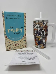 The Mum Crew 20oz Kids Insulated Cup “Dogs” NIB - Picture 1 of 5