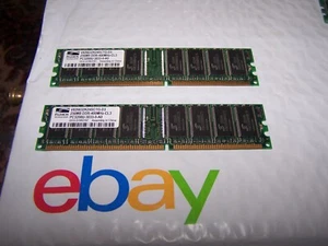 Pair of ProMOS 256MB DDR-400MHZ-CL3 RAM - Picture 1 of 1
