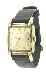 Gruen 25.5mm Veri-Thin Precision Watch 17 Jewels 10K Gold Filled Mechanical - Picture 1 of 11