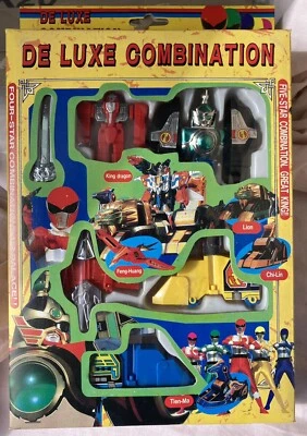 POWER RANGERS ROBOT BOOTLEG 5 in 1 DELUXE COMBINATION STAR WARRIOR DG TAIWAN pla - Immagine 1 di 2