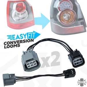 2x rear light conversion looms for Freelander 2 -fit 2012+ LED to early 2007-11 - Picture 1 of 5