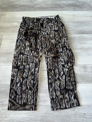 Vintage Cabelas Camo Cargo Pockets Line Dry Tech  Micro Fleece Pants 36 USA Made - Image 1 of 4