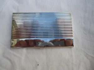 Älteres Visitenkartenetui Metall versilbert Visitenkarten - 5,5 x 9 cm - Bild 1 von 5