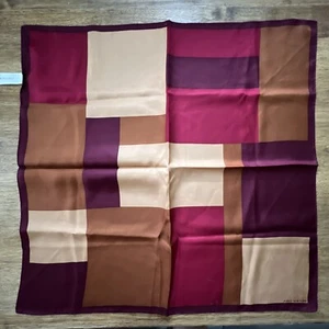 Jones New York Silk Scarf Headwrap Square Multicolor 20”x21” Multifuncional - Picture 1 of 9