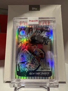 2021 Topps Project 70 Aaron Judge Rainbow Foil Card #58 by Gregory Siff 02/70 - Picture 1 of 8