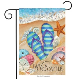 Flag Garden Briarwood Lane Beach 12.5X18 NIP Beach Day in the Sun Nautical - Picture 1 of 1