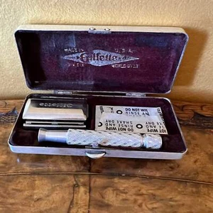 Antique Gillette Mens Razor Kit Set - Imagen 1 de 9