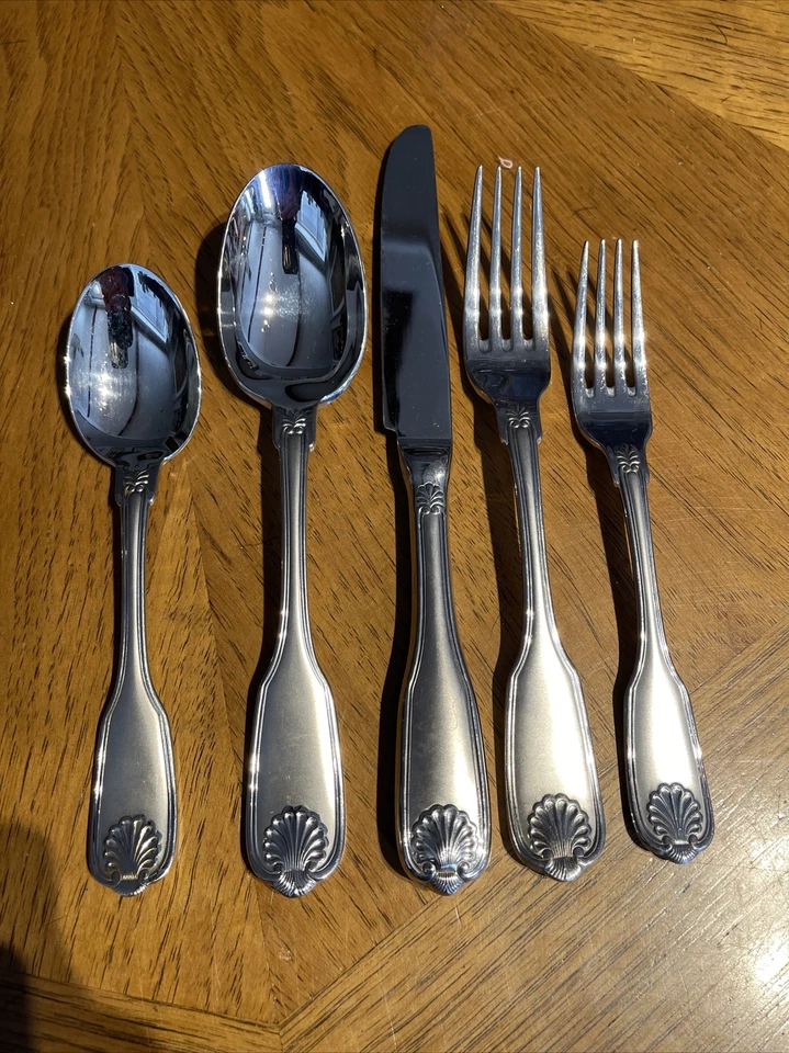 Juego de mesa MIKASA Sheldon satinado 18/8 acero inoxidable Corea 5 piezas Foto 1 de 4