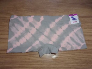 JUSTICE oh so soft underwear gray & pink tie dye Shortie 1 pr NEW W/TAG sz 6/7 - Picture 1 of 2