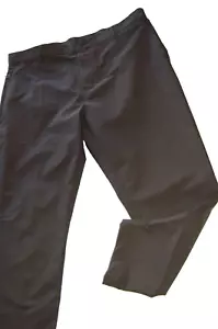 36X30 Banana Republic Men Flat Pant Slim Chino Pant Black Zip-Key-Pocket - Picture 1 of 10