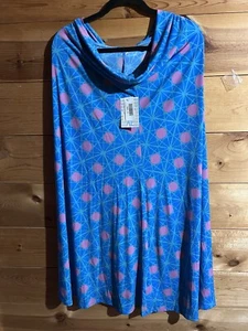 LuLaRoe Convertible Maxi Skirt Size XL Pink Blue Paisley NWT - Picture 1 of 3
