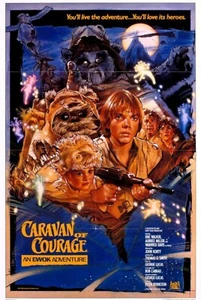 Star Wars 1984 Ewok Movie Poster Kunstdruck 11 x 17 Hochglanz 11 Mil Foto Stock - Bild 1 von 2
